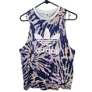 Adidas Tank Top Athletic Tank Top Muscle Tank Top Women L Racerback Tank Top